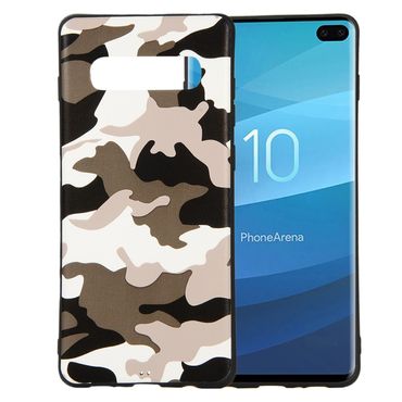 TPU Case für Samsung Galaxy S10+ PLUS Camouflage Muster Flexi Handyhülle