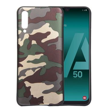 TPU Case für Samsung Galaxy A50 Camouflage Muster Flexi Handyhülle