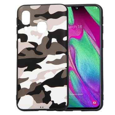 TPU Case für Samsung Galaxy A40 Camouflage Muster Flexi Handyhülle