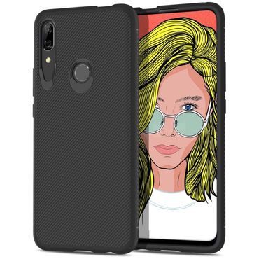 TPU Case für Huawei P SMART Z Jazz Series Twill Texture Streifen Muster Hülle, Farbe: Schwarz