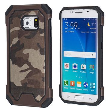 Outdoor Case für Samsung Galaxy S6 Edge TPU Hybrid Camouflage