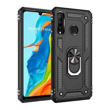 Outdoor Case für Huawei P30 LITE TPU PC Hybrid Sergeant Armor Metall Ring Hülle