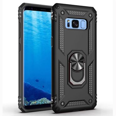 Outdoor Case für Samsung Galaxy S8 TPU Hybrid Sergeant Armor Metall Ring Hülle