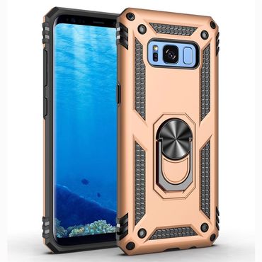 Outdoor Case für Samsung Galaxy S8 TPU Hybrid Sergeant Armor Metall Ring Hülle