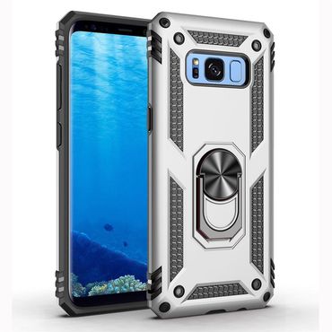 Outdoor Case für Samsung Galaxy S8+ TPU Hybrid Sergeant Armor Metall Ring Hülle