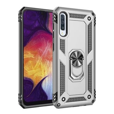 Outdoor Case für Samsung Galaxy A50 TPU Hybrid Sergeant Armor Metall Ring Hülle