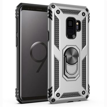 Outdoor Case für Samsung Galaxy S9 TPU Hybrid Sergeant Armor Metall Ring Hülle