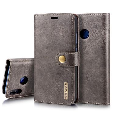 DG.MING Wallet Case für Huawei P20 LITE Echt Leder Handy Tasche 2in1 Hülle Etui