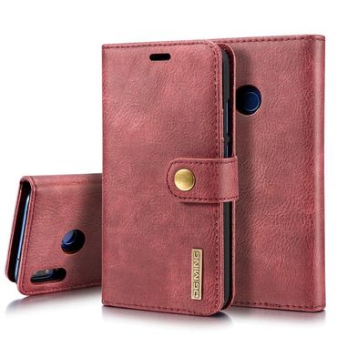 DG.MING Wallet Case für Huawei P20 LITE Echt Leder Handy Tasche 2in1 Hülle Etui