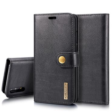 DG.MING Wallet Case für Huawei P20 Echt Leder Handy Tasche 2in1 Hülle Klapp Etui