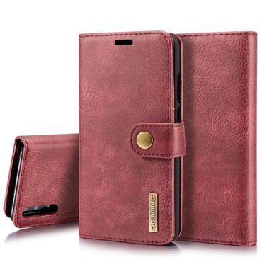DG.MING Wallet Case für Huawei P20 Echt Leder Handy Tasche 2in1 Hülle Klapp Etui