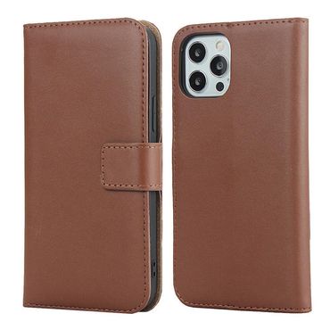 Wallet Case für Apple iPhone 12 PRO MAX TPU Split Echt Leder Handy Tasche Hülle
