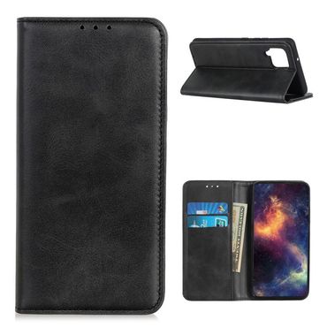 Wallet Case für Samsung Galaxy A12 Echt Leder Magnet Handy Tasche Schutzhülle