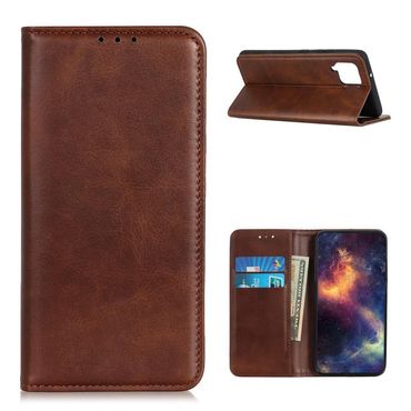 Wallet Case für Samsung Galaxy A12 Echt Leder Magnet Handy Tasche Schutzhülle