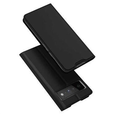 DUX DUCIS Wallet Case für GOOGLE PIXEL 6 PRO Skin Pro Series Handy Tasche Hülle, Farbe: Schwarz