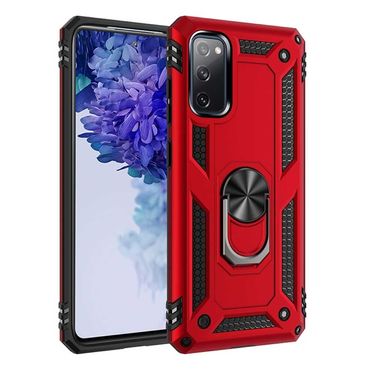 Outdoor Case für SAMSUNG GALAXY S20 FE TPU Hybrid Sergeant Armor Ring Hülle