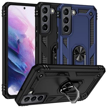 Outdoor Case für SAMSUNG GALAXY S22 TPU Hybrid Sergeant Armor Metall Ring Hülle