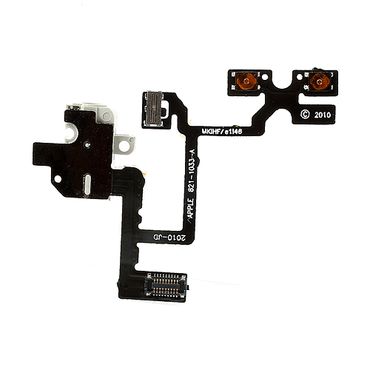 Kopfhöreranschluss für Apple iPhone 4G Audio Kopfhörer Jack Flex Circuit Kabel, Farbe: Weiß