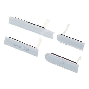 Sony Xperia Z L36h Dust Plug SD Card HDMI USB Port Kopfhörer Cap, Farbe: Weiß