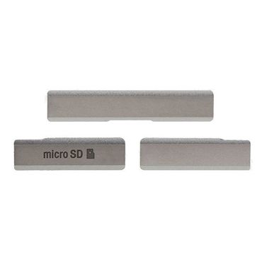 Sony Xperia Z1 L39h Dust Plug SD Card USB Port SIM Slot Cap, Farbe: Weiß
