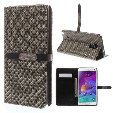 Wallet Case für Samsung Galaxy Note 4 TPU Stylish Rhombus