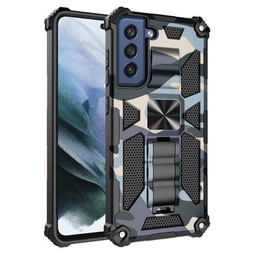 Outdoor Hülle für Samsung Galaxy S21 FE Camouflage Shockproof Schutz Cover Armor