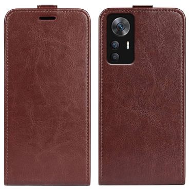 Handy Tasche für Xiaomi 12T 12T PRO Crazy Horse Klappetui Swipe Card Hülle Case