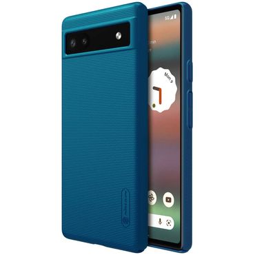 NILLKIN Hard Cover für Google Pixel 6a Super Frosted Matte Schutzhülle Case Grip, Farbe: Blau