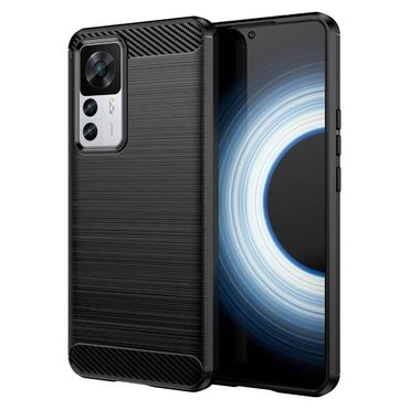 TPU Hülle für Xiaomi 12T 12T PRO Carbon Fiber Skin Brushed Schutzcover Case