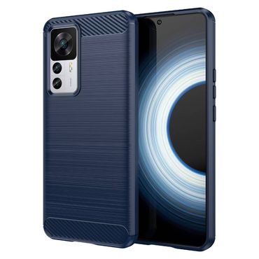 TPU Hülle für Xiaomi 12T 12T PRO Carbon Fiber Skin Brushed Schutzcover Case