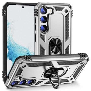 Outdoor Hülle für Samsung Galaxy S23 TPU PC Hybrid Sergeant Armor Ring Cover