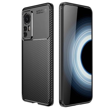 TPU Hülle für Xiaomi 12T 12T PRO Carbon Fiber Muster Shockproof Back Cover Case