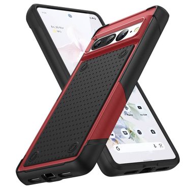 Outdoor Hülle für Google Pixel 7 PRO Hybrid Shockproof Protect Schutz Cover Case, Farbe: Rot