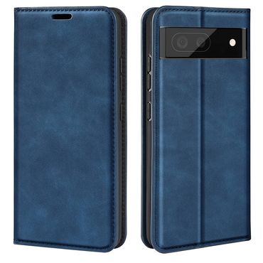 Handy Tasche für Google Pixel 7 PRO Retro Skin Magnetic Klappetui Schutzhülle, Farbe: Blau