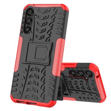 Outdoor Hülle für Samsung Galaxy A34 Tire Rutschfest Kickstand PC TPU Cover Case