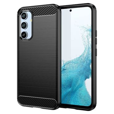 TPU Hülle für Samsung Galaxy A54 Carbon Fiber Skin Brushed Schutzcover Soft Case