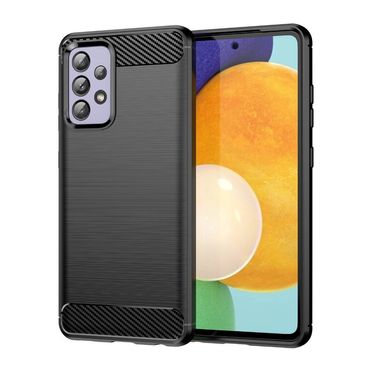 TPU Hülle für Samsung Galaxy A52 A52s Carbon Fiber Skin Brushed Backcover Case