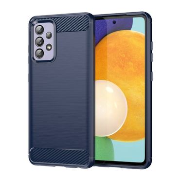 TPU Hülle für Samsung Galaxy A52 A52s Carbon Fiber Skin Brushed Backcover Case