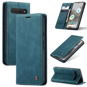 CASEME Handy Tasche für Google Pixel 7 PRO Wallet 013 Series Hülle Klapp Etui, Farbe: Blau