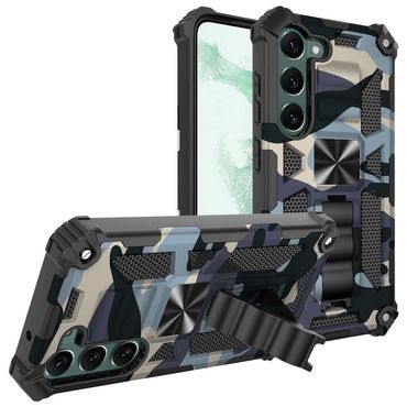Outdoor Hülle für Samsung Galaxy S23 Camouflage Shockproof Schutz Armor Cover