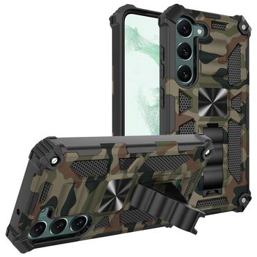 Outdoor Hülle für Samsung Galaxy S23 PLUS Camouflage Shockproof PC Schutzcover