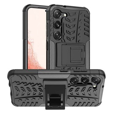 Outdoor Hülle für Samsung Galaxy S23 Tire Rutschfest Kickstand PC TPU Cover Case