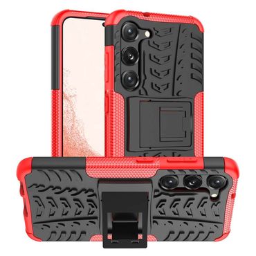 Outdoor Hülle für Samsung Galaxy S23 Tire Rutschfest Kickstand PC TPU Cover Case