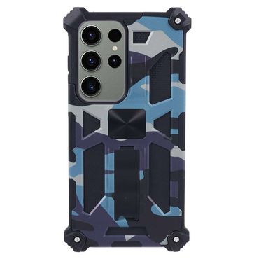 Outdoor Hülle für Samsung Galaxy S24 ULTRA Camouflage Shockproof PC Schutzcover