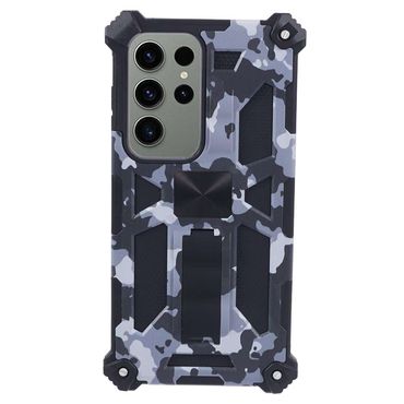 Outdoor Hülle für Samsung Galaxy S24 ULTRA Camouflage Shockproof PC Schutzcover