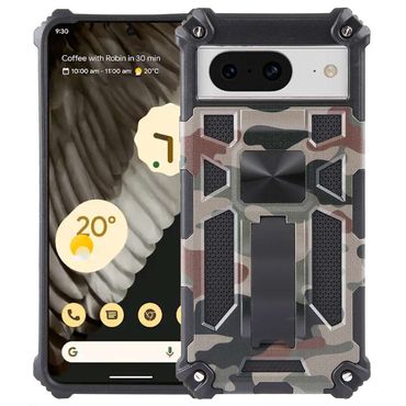 Outdoor Hülle für Google Pixel 8 Camouflage Shockproof Schutz Cover Armor Kick