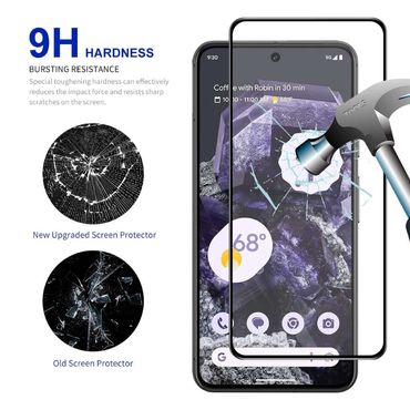 Schutzglas für Google Pixel 8 Full Cover Full Glue Tempered Glass Schutz Folie