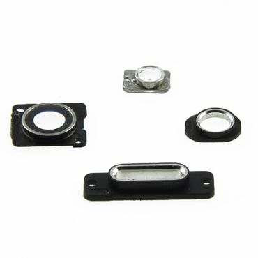 4in1-Set für Apple iPhone 5 Kameralinse+Glitter+Charging-Rahmen+Audioring