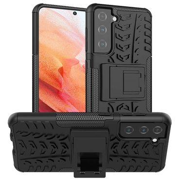 Outdoor Hülle für Samsung Galaxy S21 Tire Rutschfest Kickstand PC TPU Cover Case