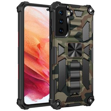 Outdoor Hülle für Samsung Galaxy S21 Camouflage Shockproof Schutz Armor Cover
